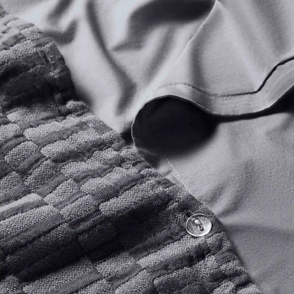 Woven Checkerboard Duvet Set