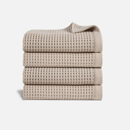 Dreamweave Waffle Set of 4 Bath Towel Bundle