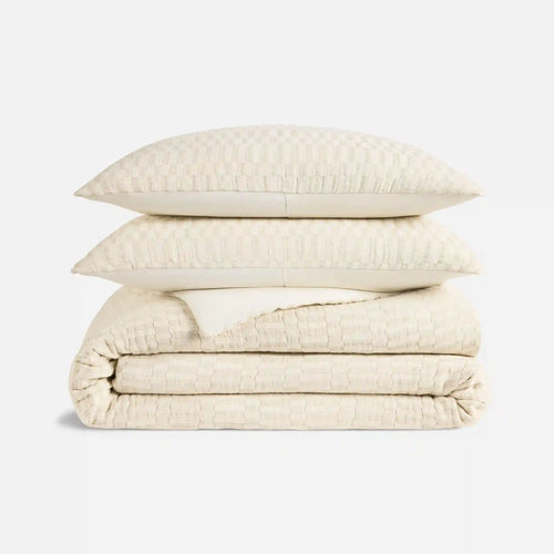 Woven Checkerboard Duvet Set