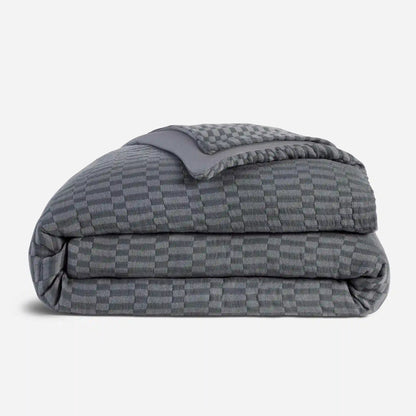 Woven Checkerboard Duvet Cover