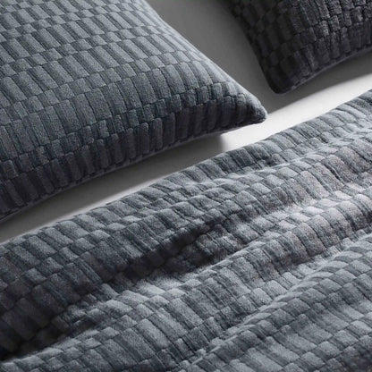Woven Checkerboard Sham Set