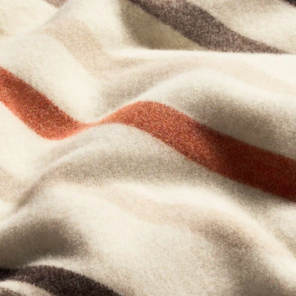 Striped Lambswool Throw Blanket
