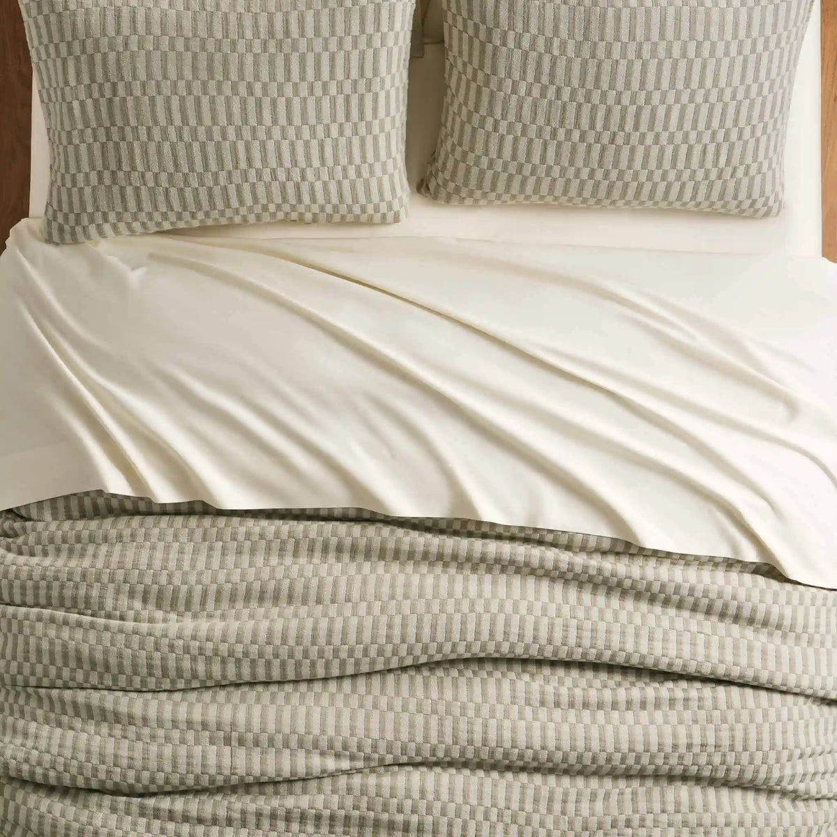 Woven Checkerboard Duvet Set