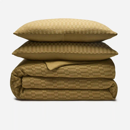 Woven Checkerboard Duvet Set