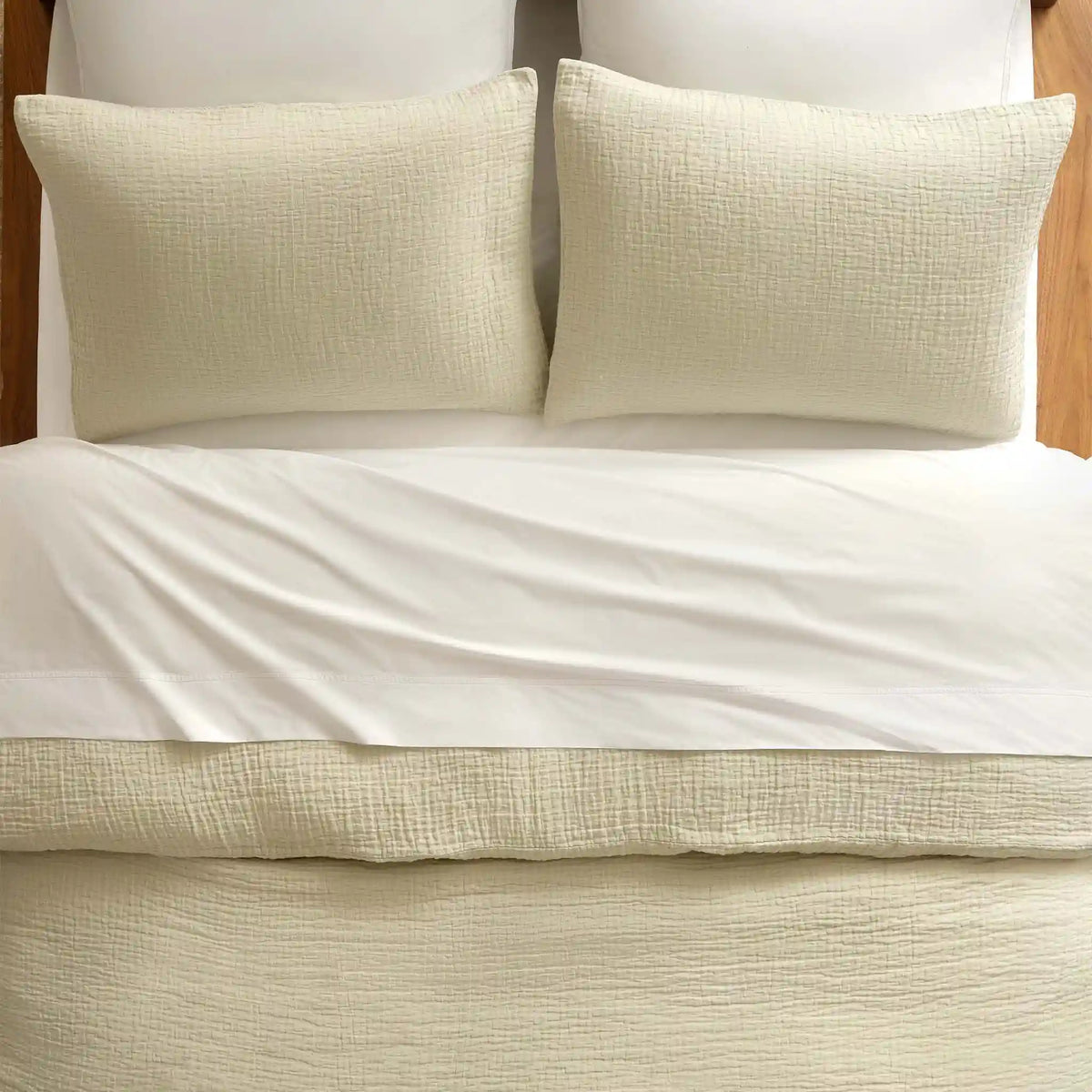 Breezeweave Crinkle Cotton Sham Set