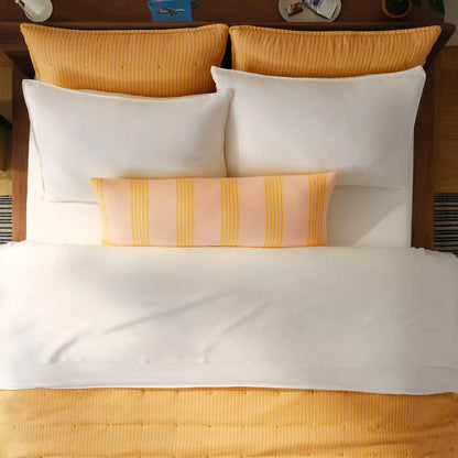Washed European Linen Quilted Sham Set