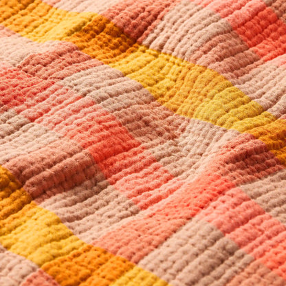 Sunwashed Check Bed Blanket - Last Call