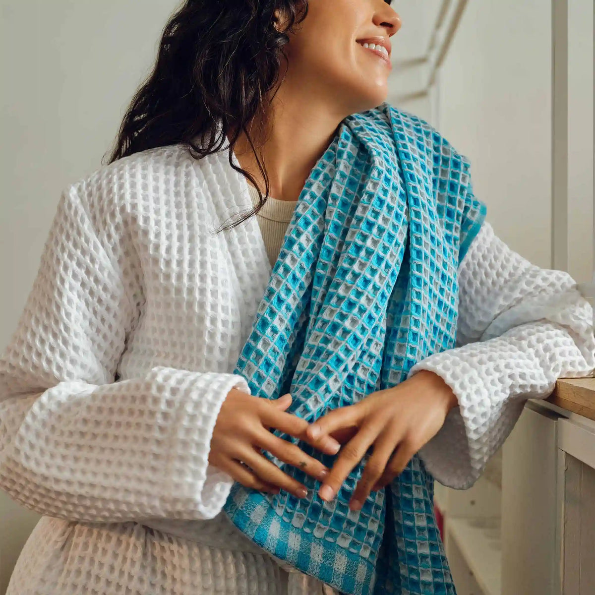 Dreamweave Waffle Set of 4 Bath Towel Bundle