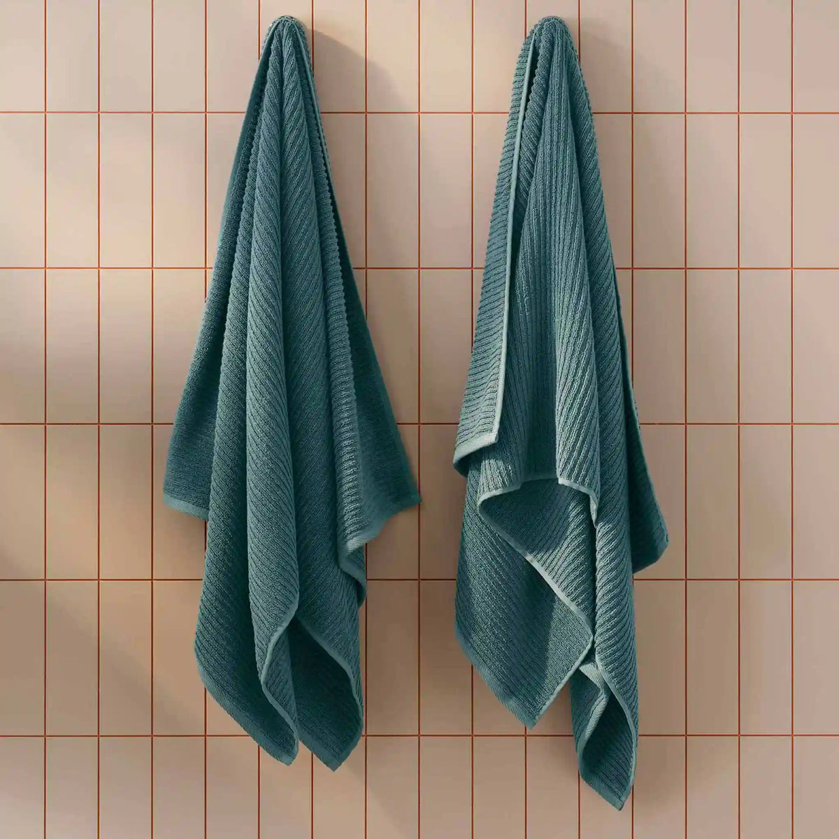 Ribbed Cotton TENCEL™ Set of 4 Bath Towel Bundle