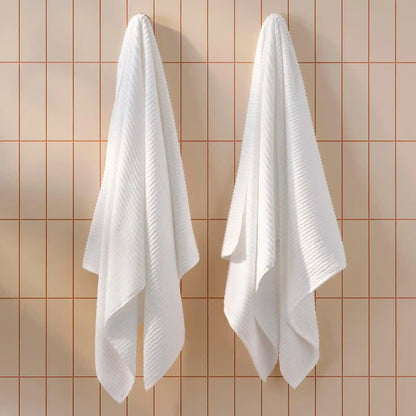 Ribbed Cotton TENCEL™ Bath Towel Bundle