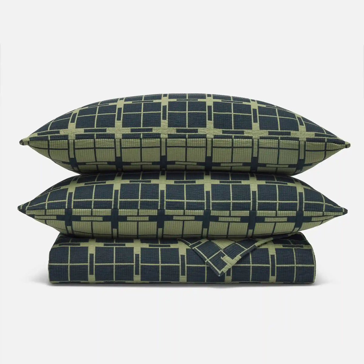 Ribbed Matelasse Quilt Set