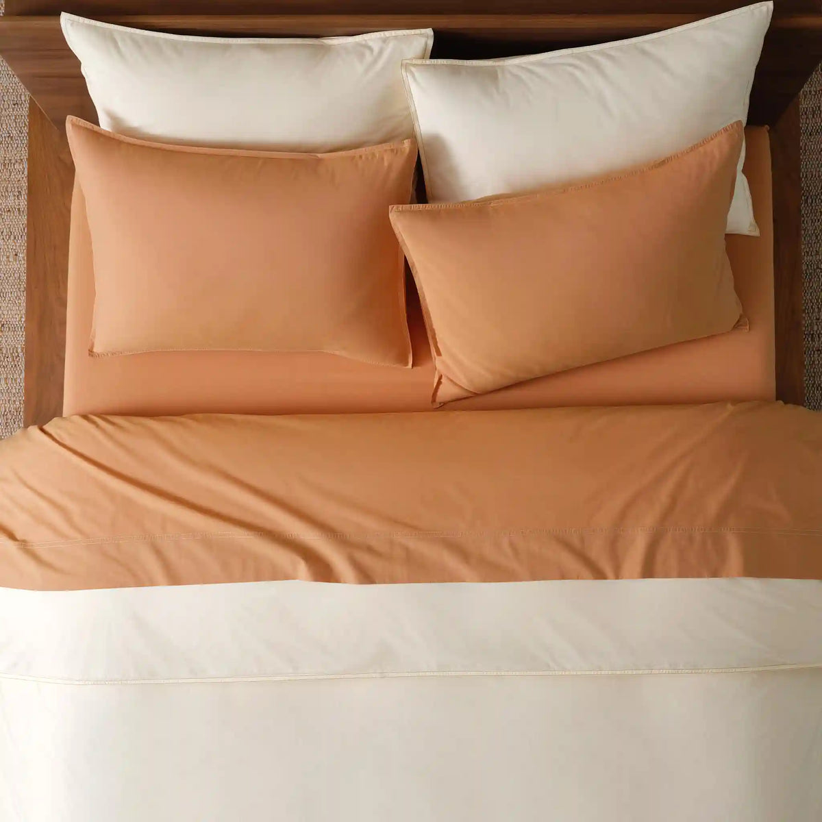 Set of 2 Washed Classic Percale Core Sheet Set Bundle