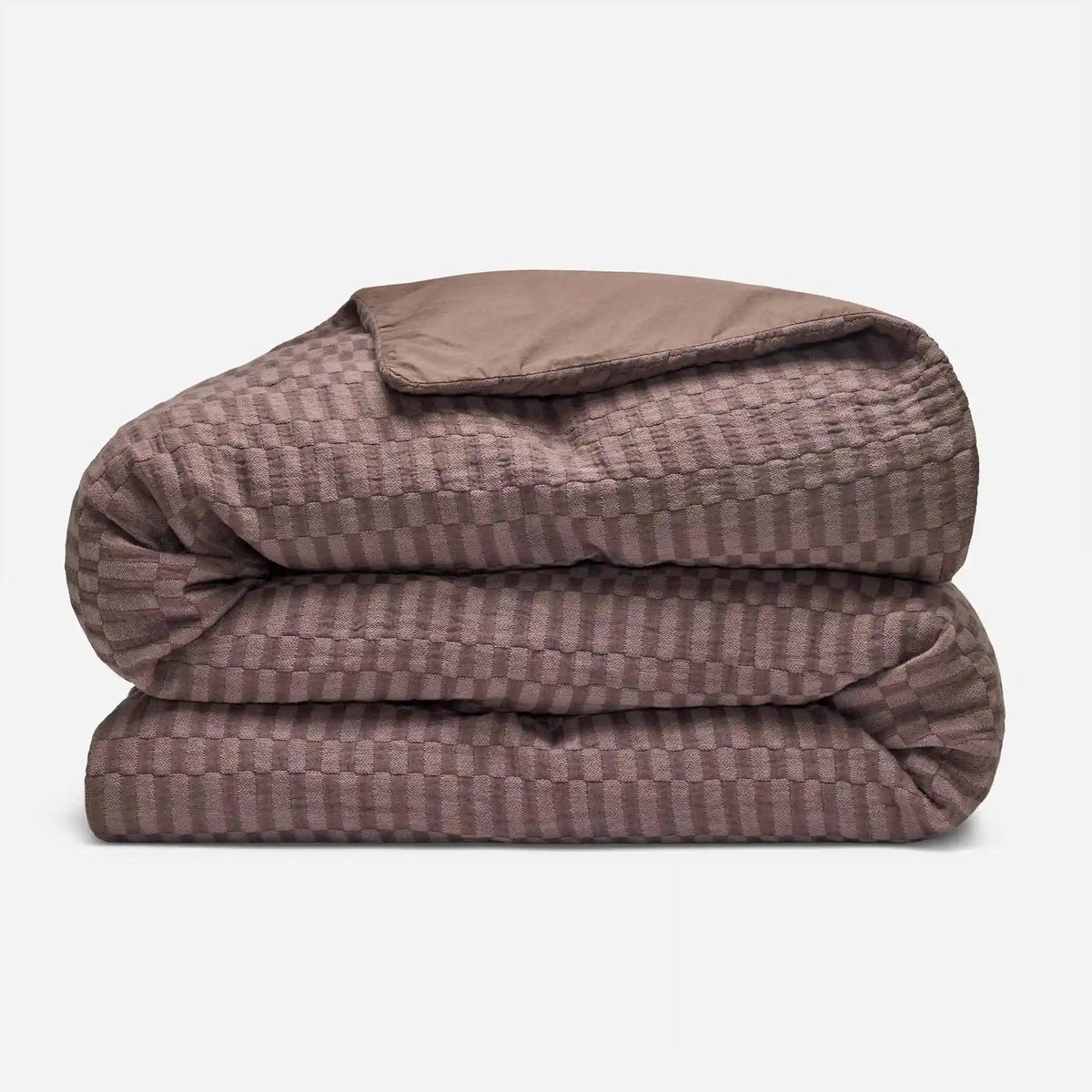 Woven Checkerboard Duvet Cover