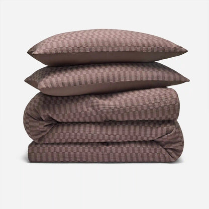 Woven Checkerboard Duvet Set